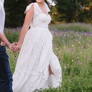 Little White Dress Boutique Long Bow Tie Dress